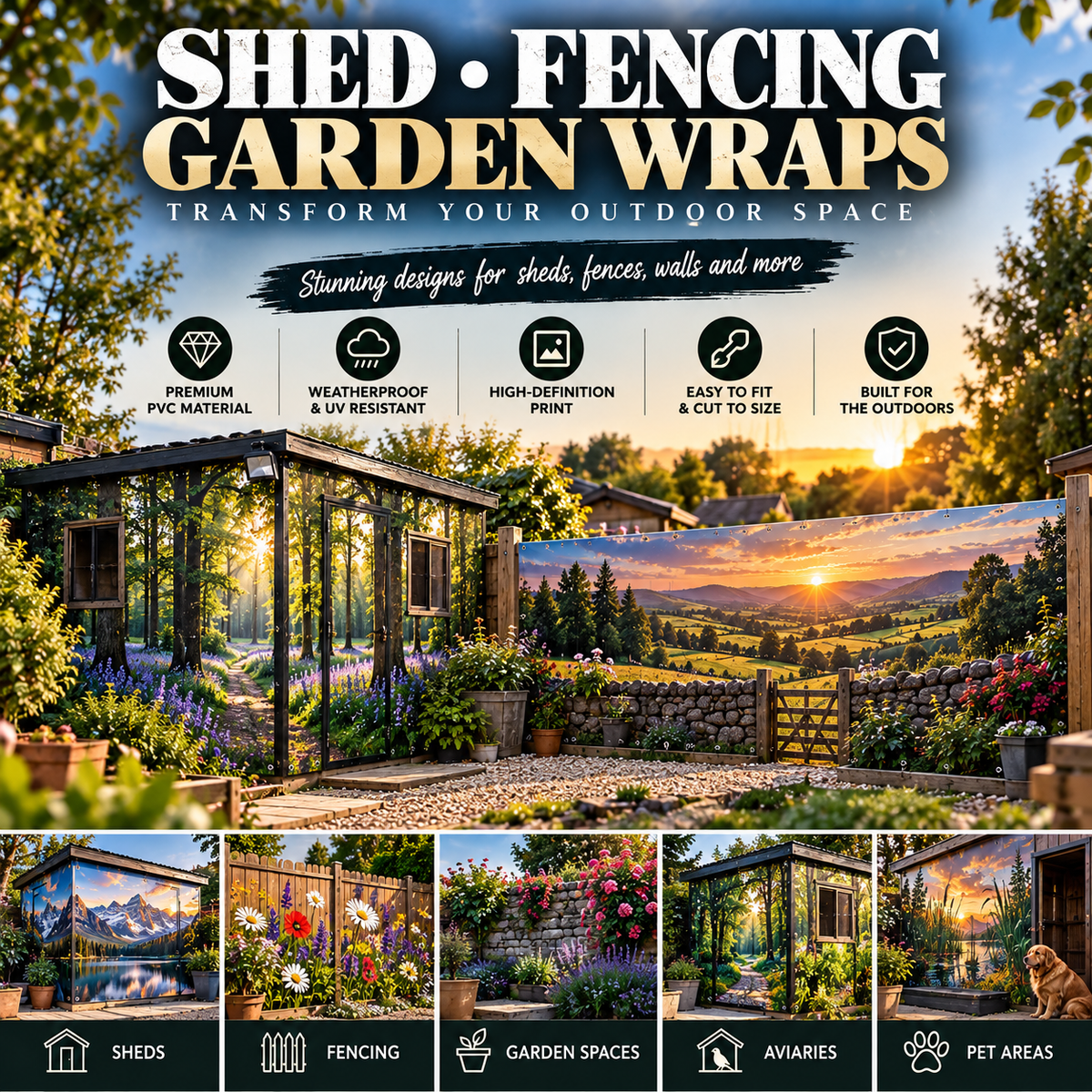 Shed, Fence & Garden Wraps