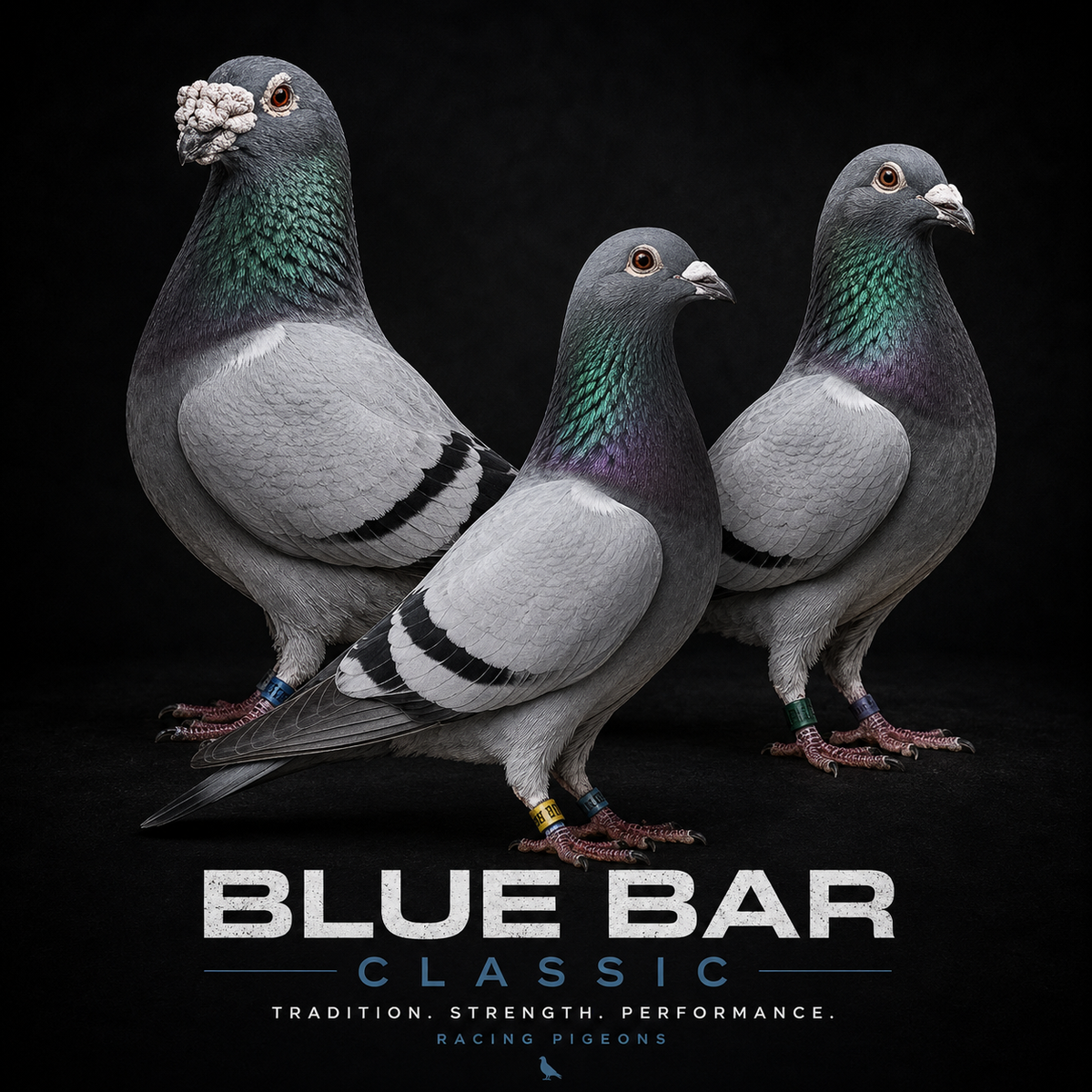 Blue Bar Racing Pigeon — Classic