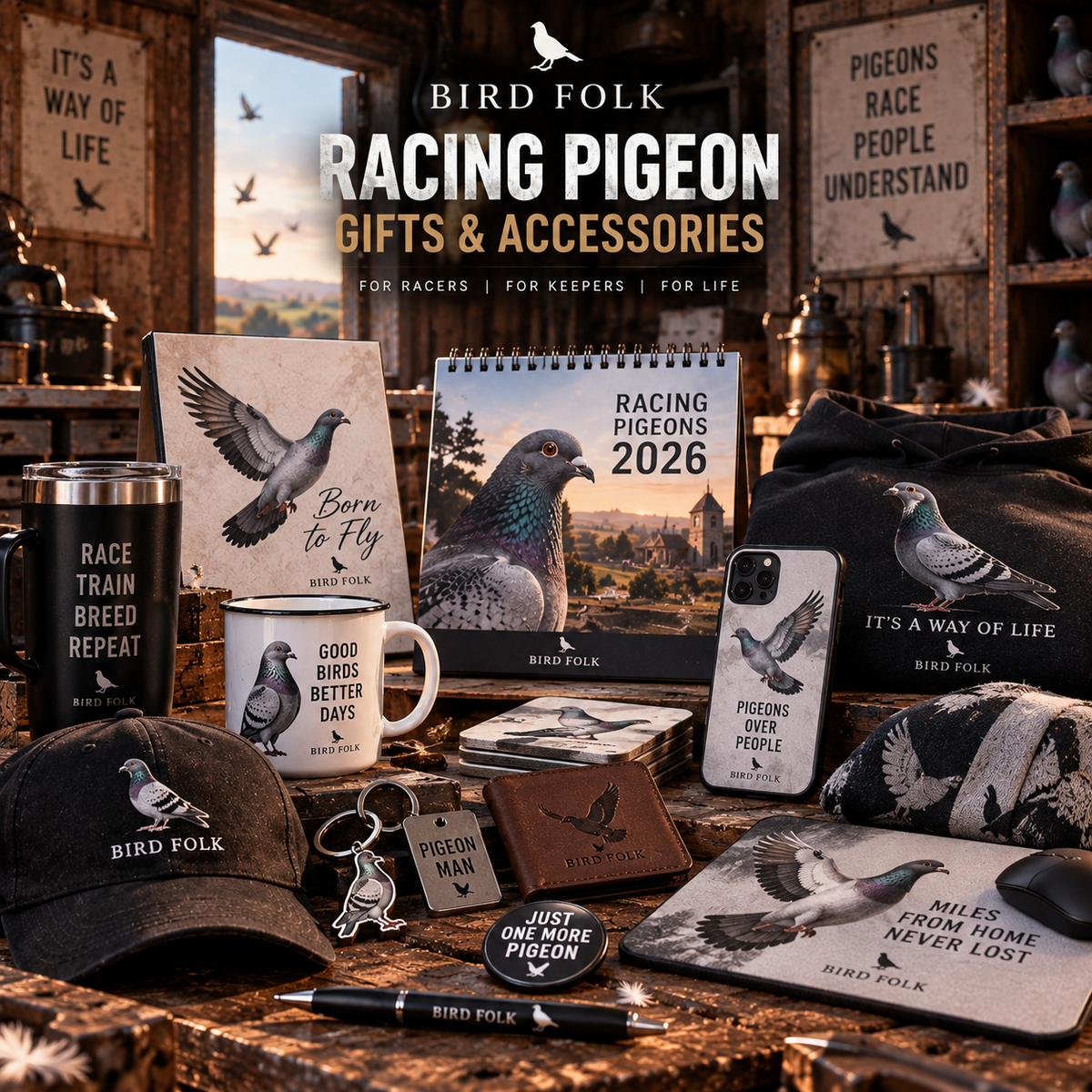 Racing Pigeon Gifts & Accessories
