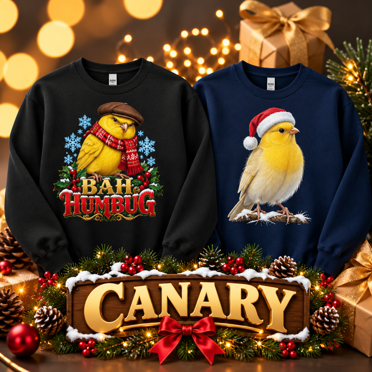 Canary Christmas Jumpers & Sweatshirts