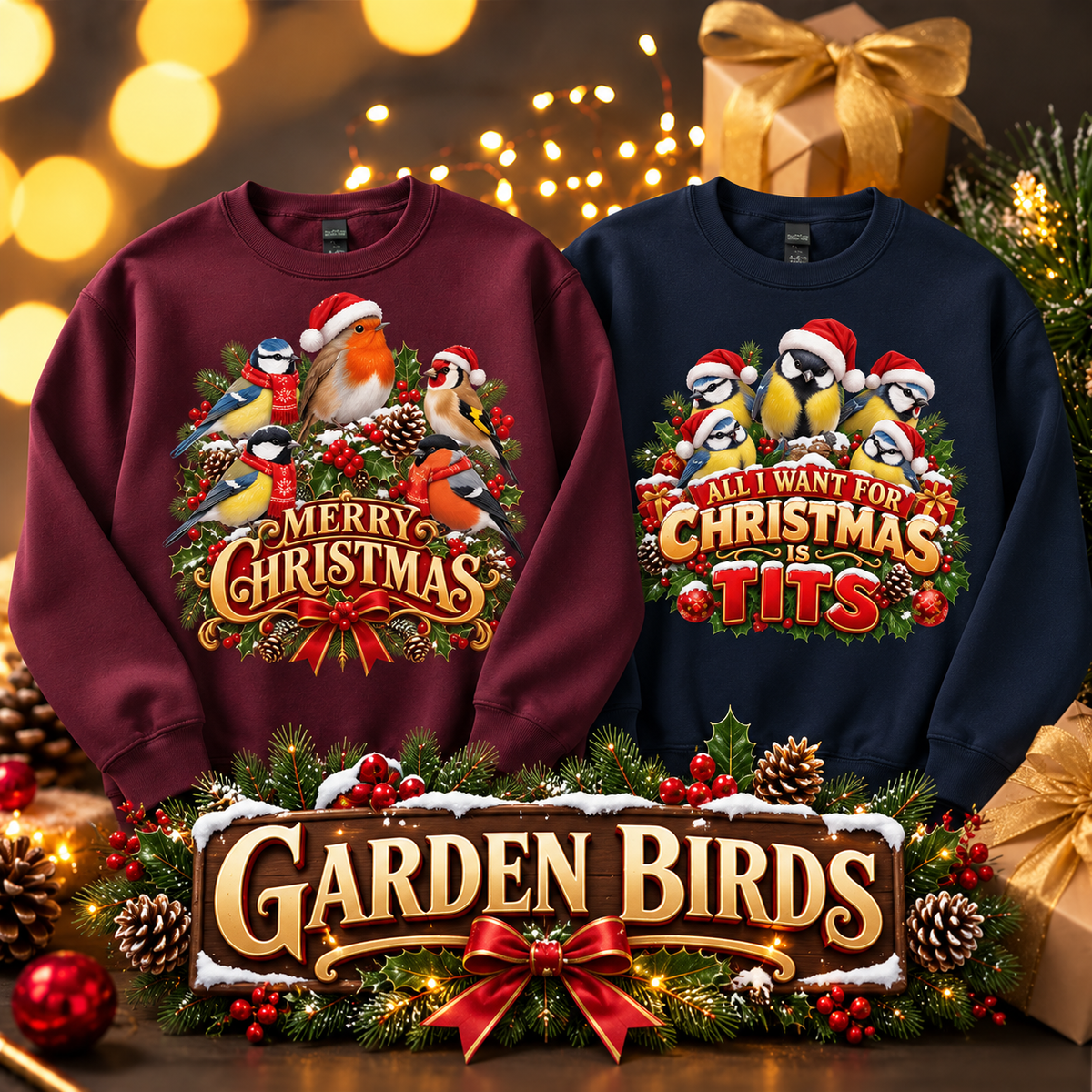 Garden Bird Christmas Jumpers & Sweatshirts