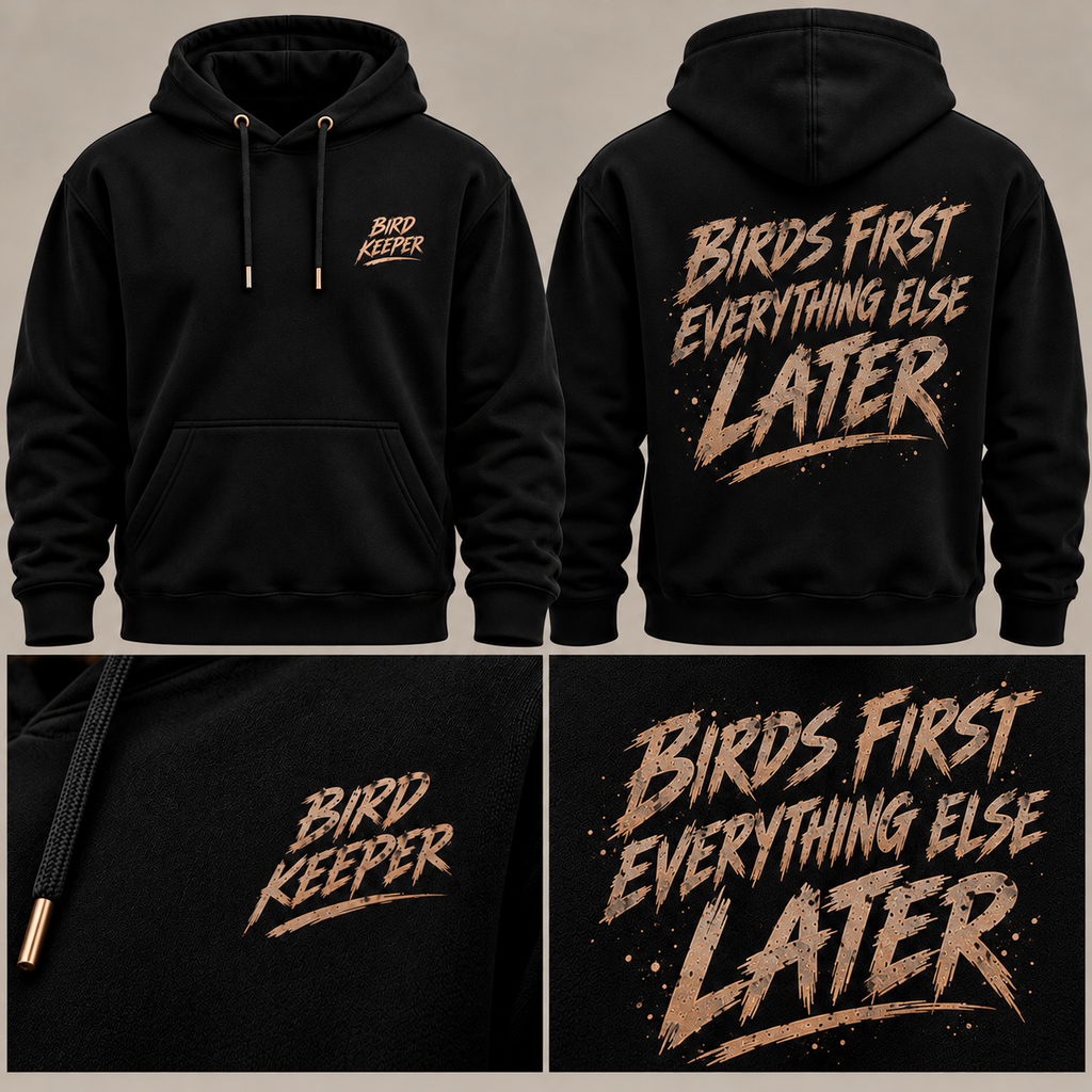 Birds First Everything Else Later | Bird Keeper Hoodie