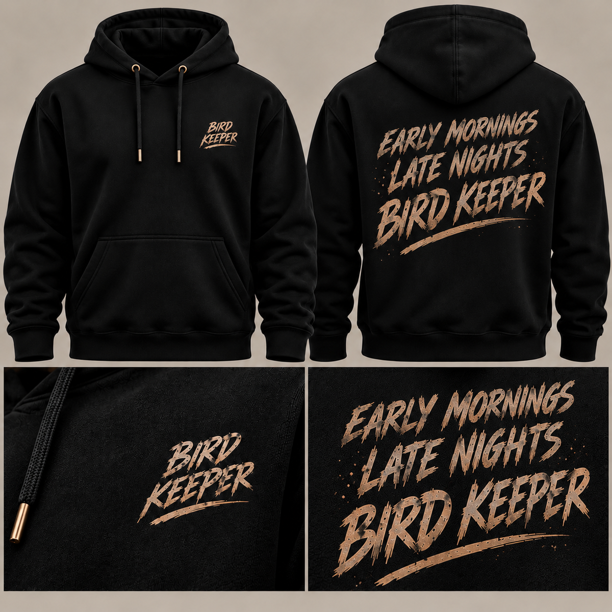Early Mornings Late Nights Bird Keeper | Bird Keeper Hoodie