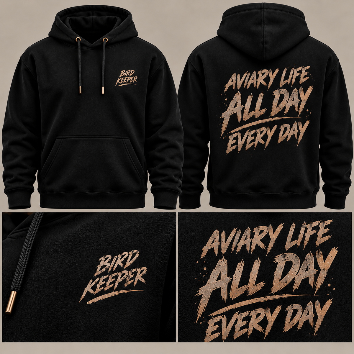 Aviary Life All Day Every Day | Bird Keeper Hoodie