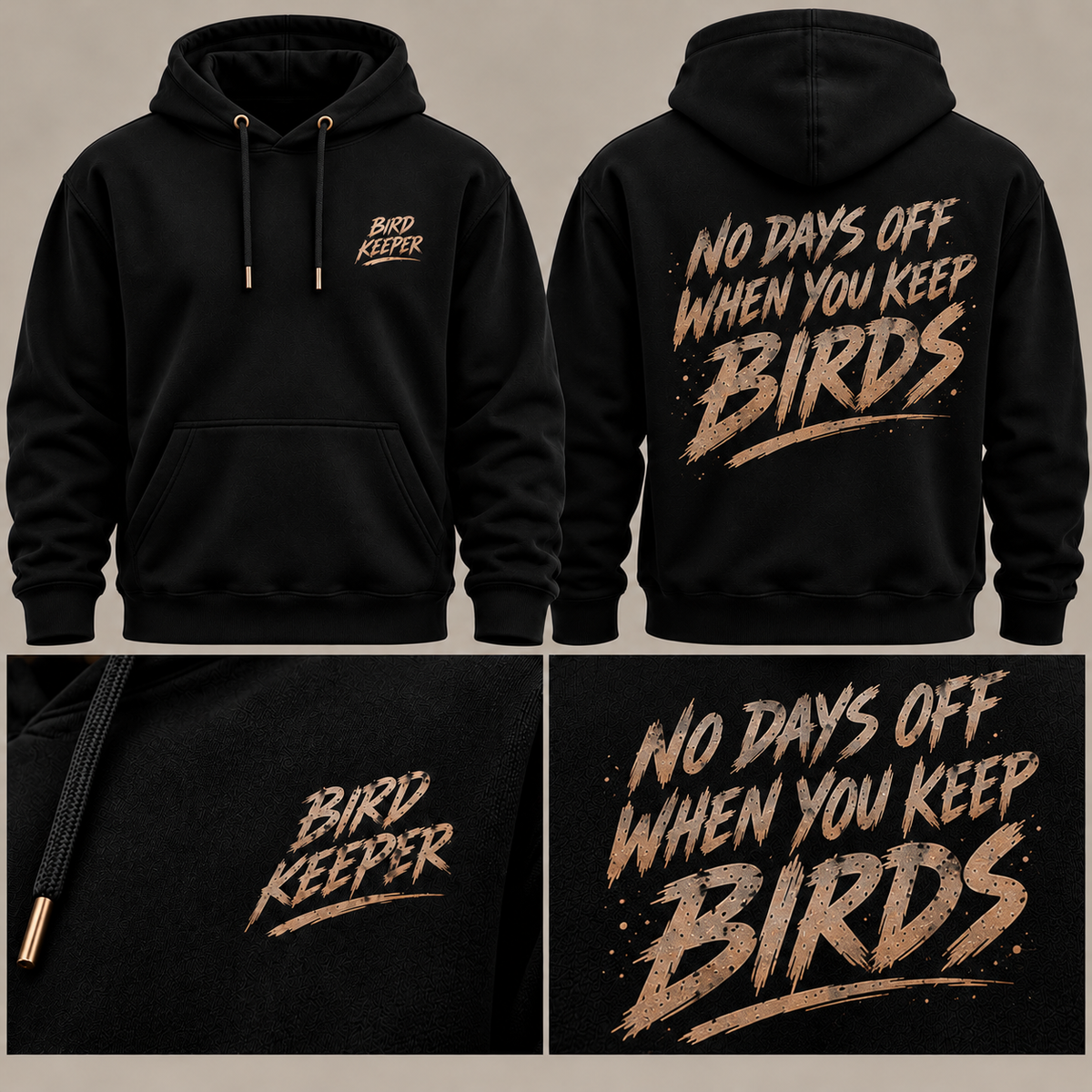No Days Off When You Keep Birds | Bird Keeper Hoodie
