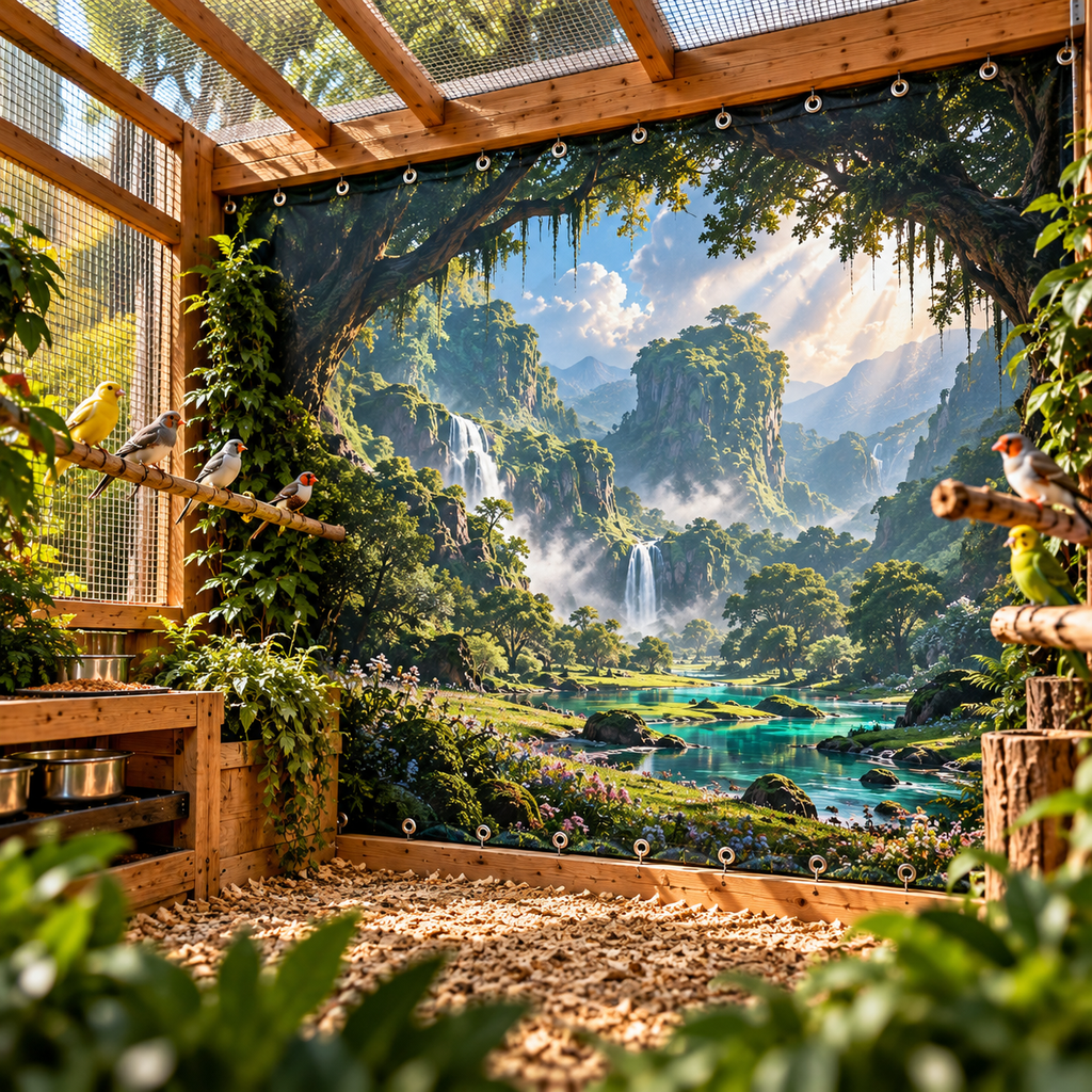 Hidden Valley — Aviary & Bird Room Backdrop Collection