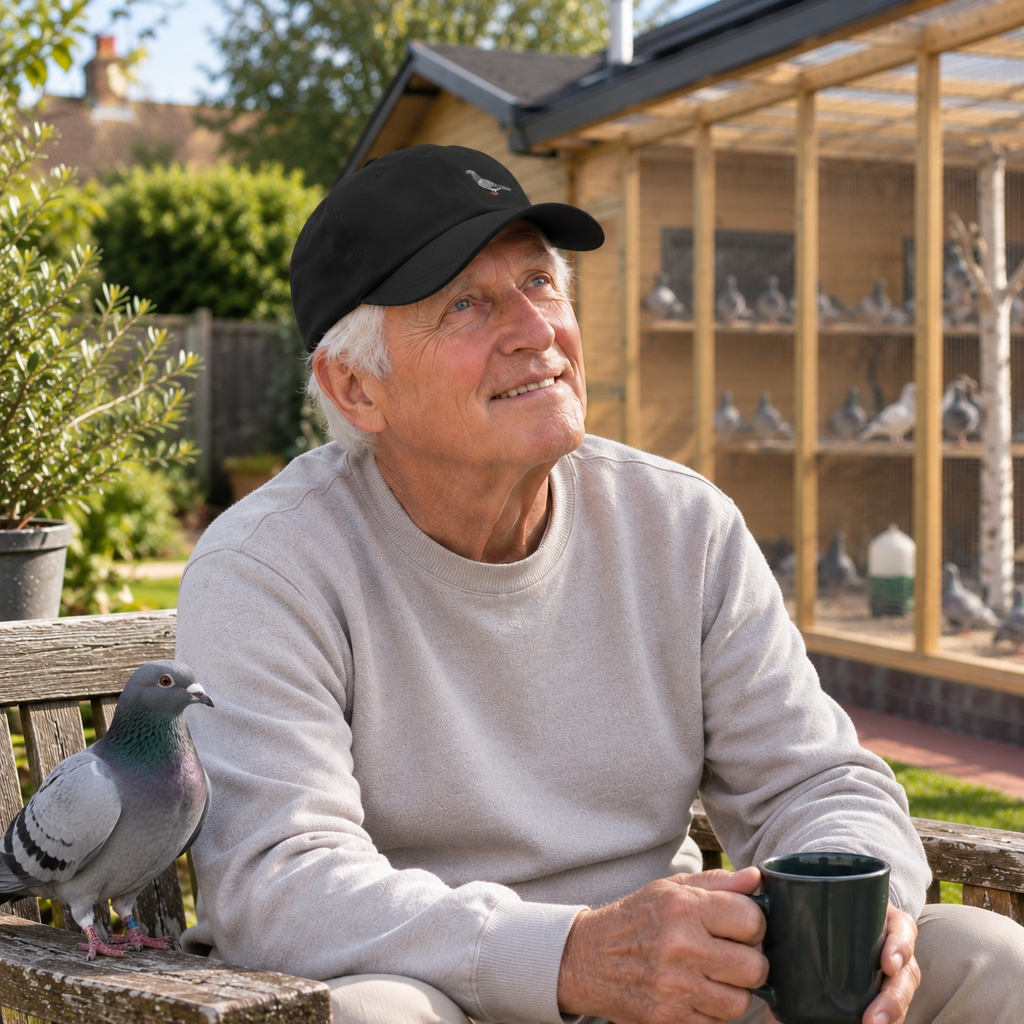 Blue Bar Classic — Racing Pigeon Embroidered Dad Cap