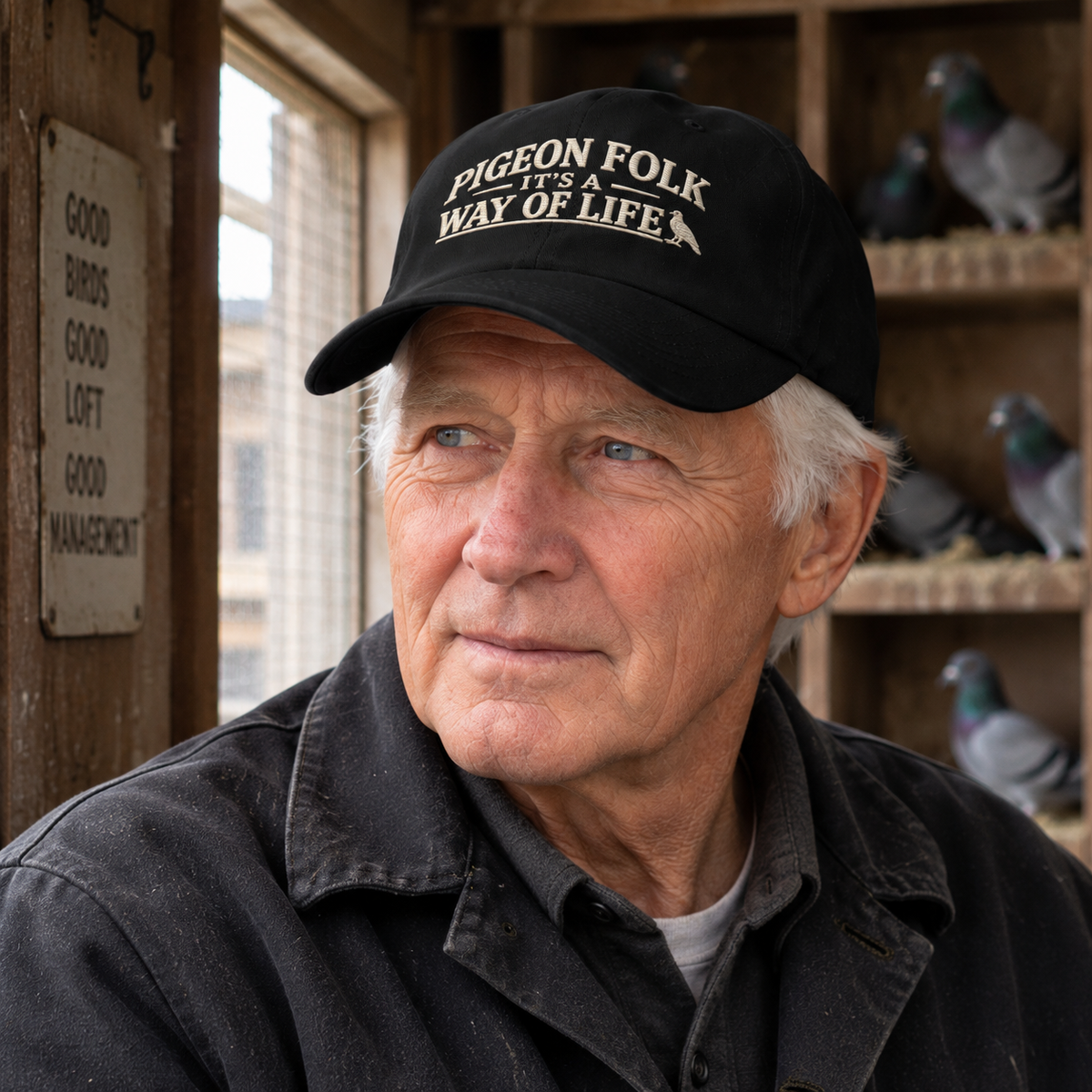 Pigeon Folk – It’s a Way of Life Embroidered Dad Cap