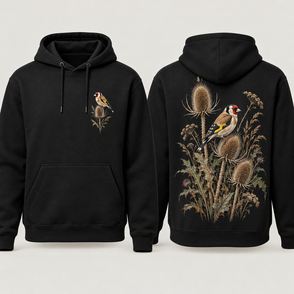 Golden Botanical Goldfinch | Hoodie