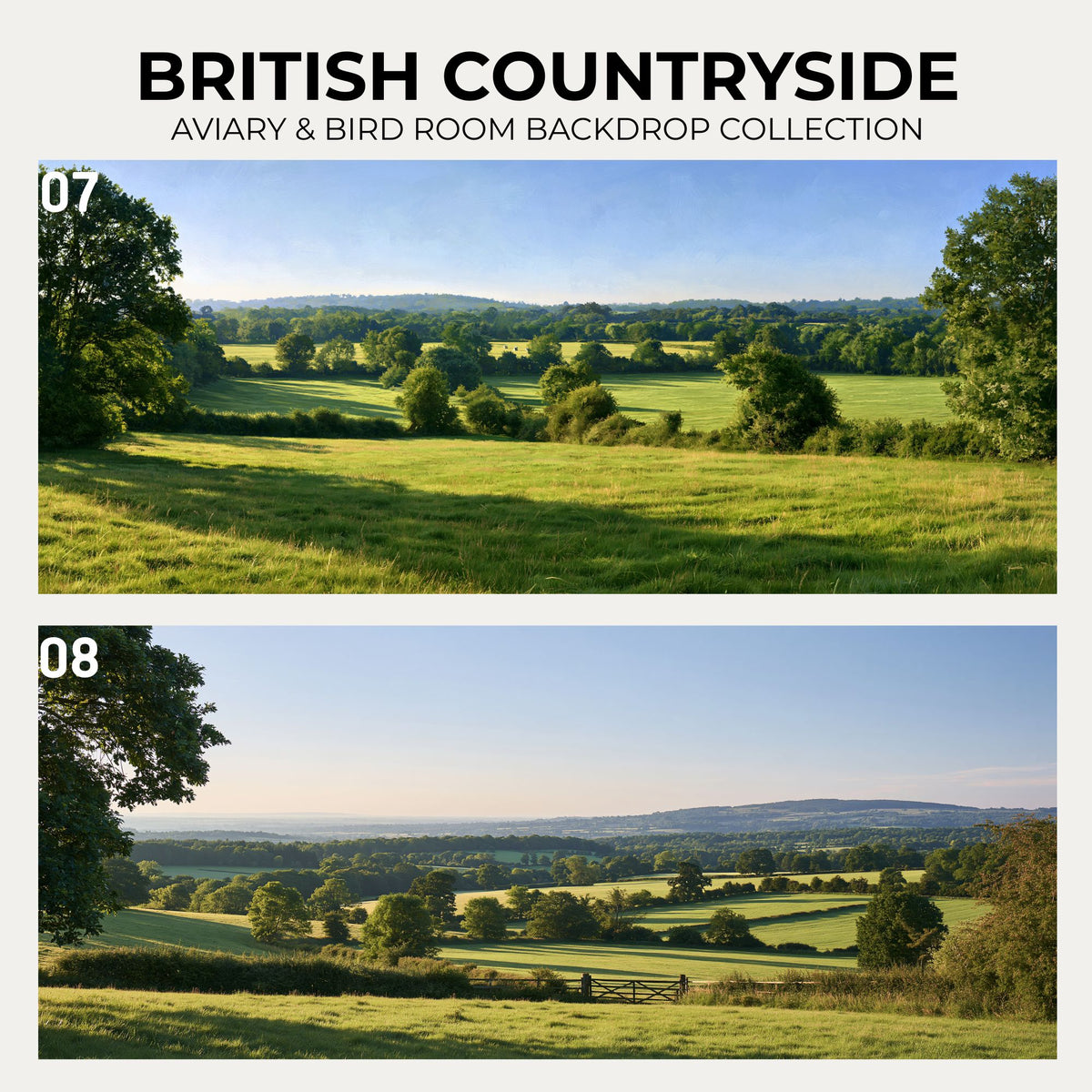British Countryside — Aviary & Bird Room Backdrop Collection