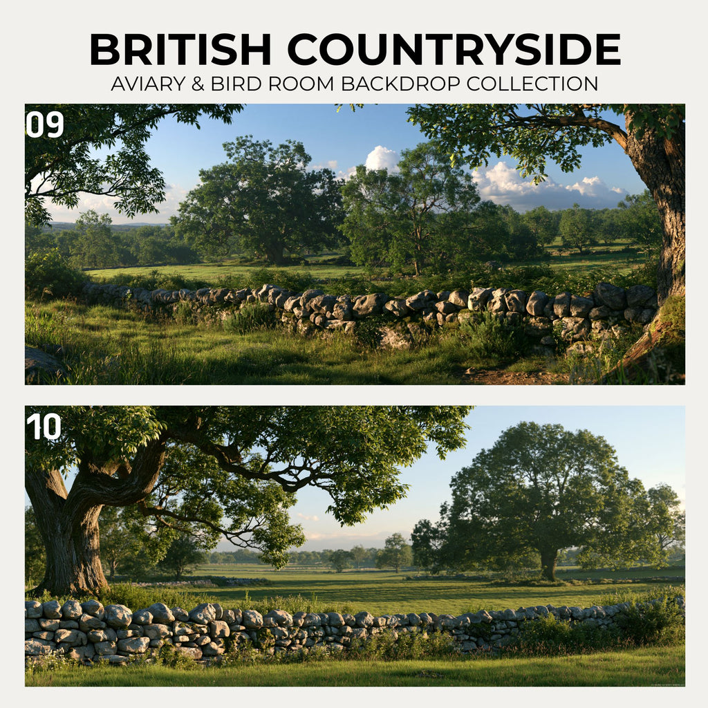 British Countryside — Aviary & Bird Room Backdrop Collection