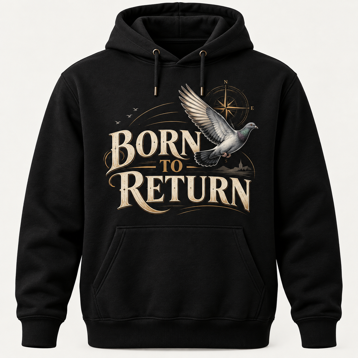 Born to Return — Heritage — Racing Pigeon Hoodie – product image | Bird Folk