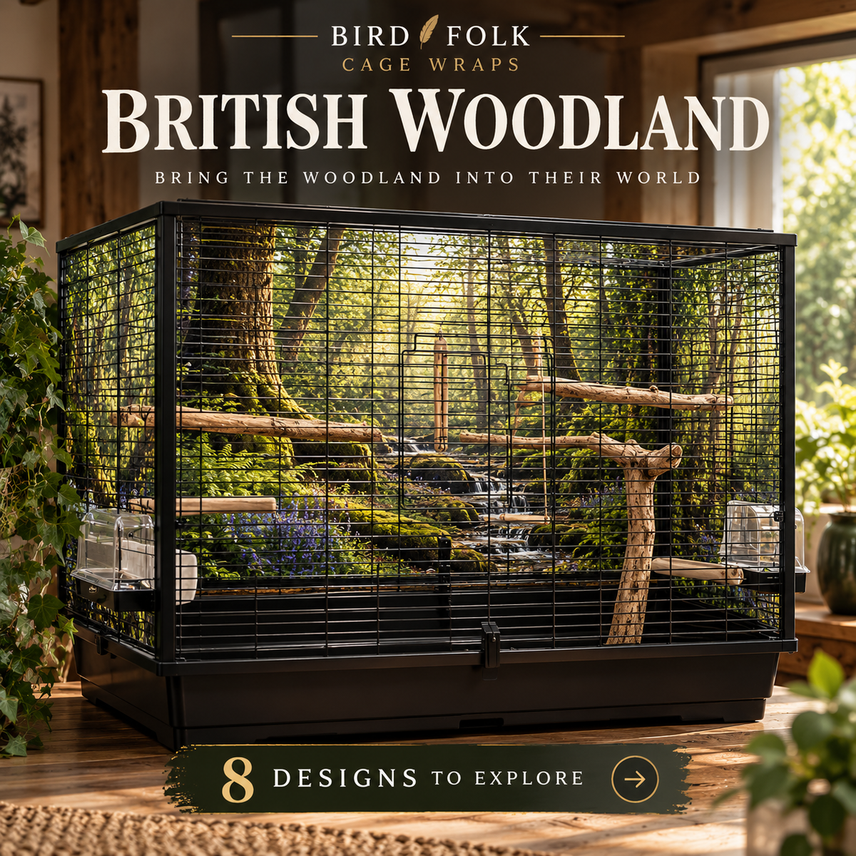 CR01 — British Woodland Cage Wraps