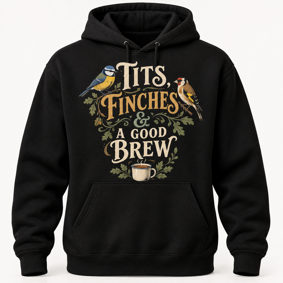 Tits, Finches & Brews | Garden Bird Hoodie