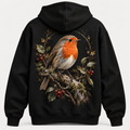 Floral Robin | Garden Bird Hoodie
