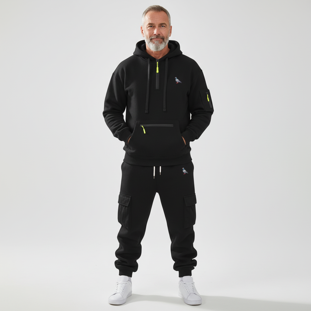 Racing Pigeon Quarter-Zip Tracksuit – Classic Design | Choose Your Pigeon
