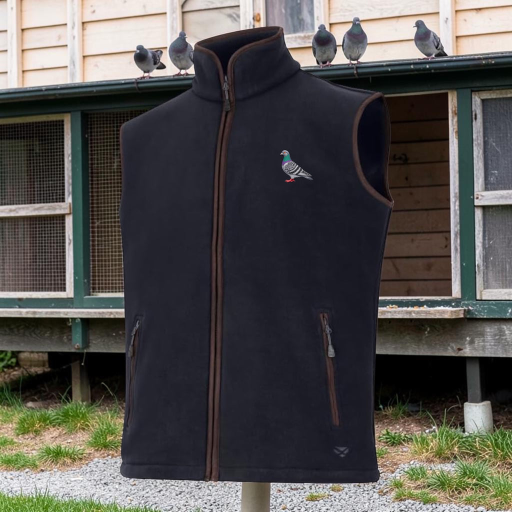 Racing Pigeon Country Fleece Gilet | Choose Your Pigeon