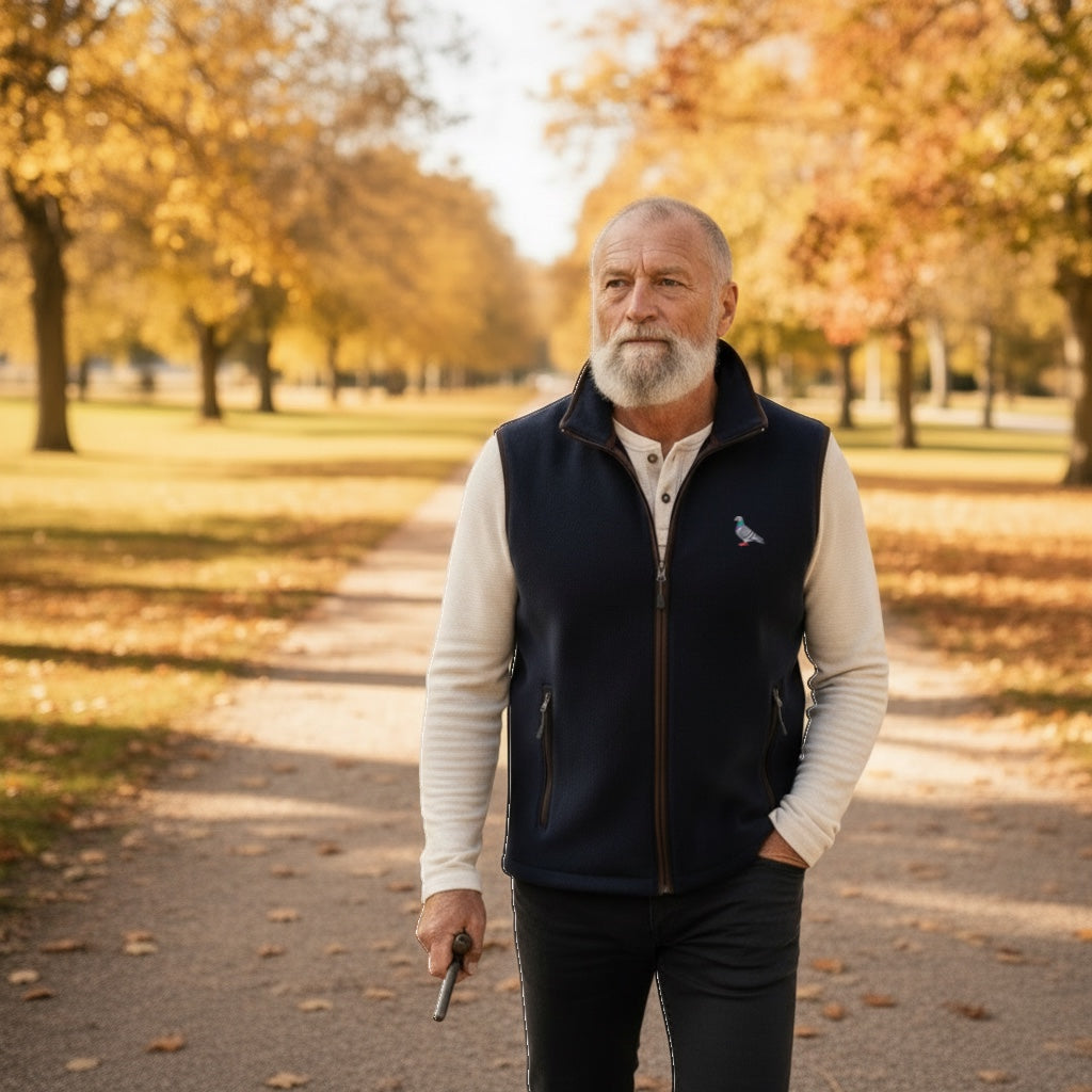 Racing Pigeon Country Fleece Gilet | Choose Your Pigeon