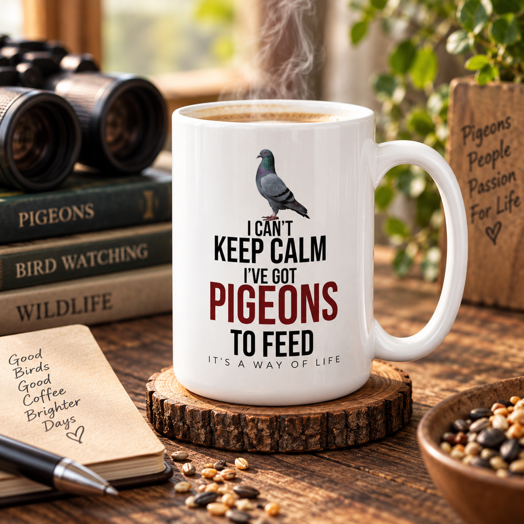 I Can't Keep Calm – I've Got Pigeons to Feed – 15oz Racing Pigeon Mug