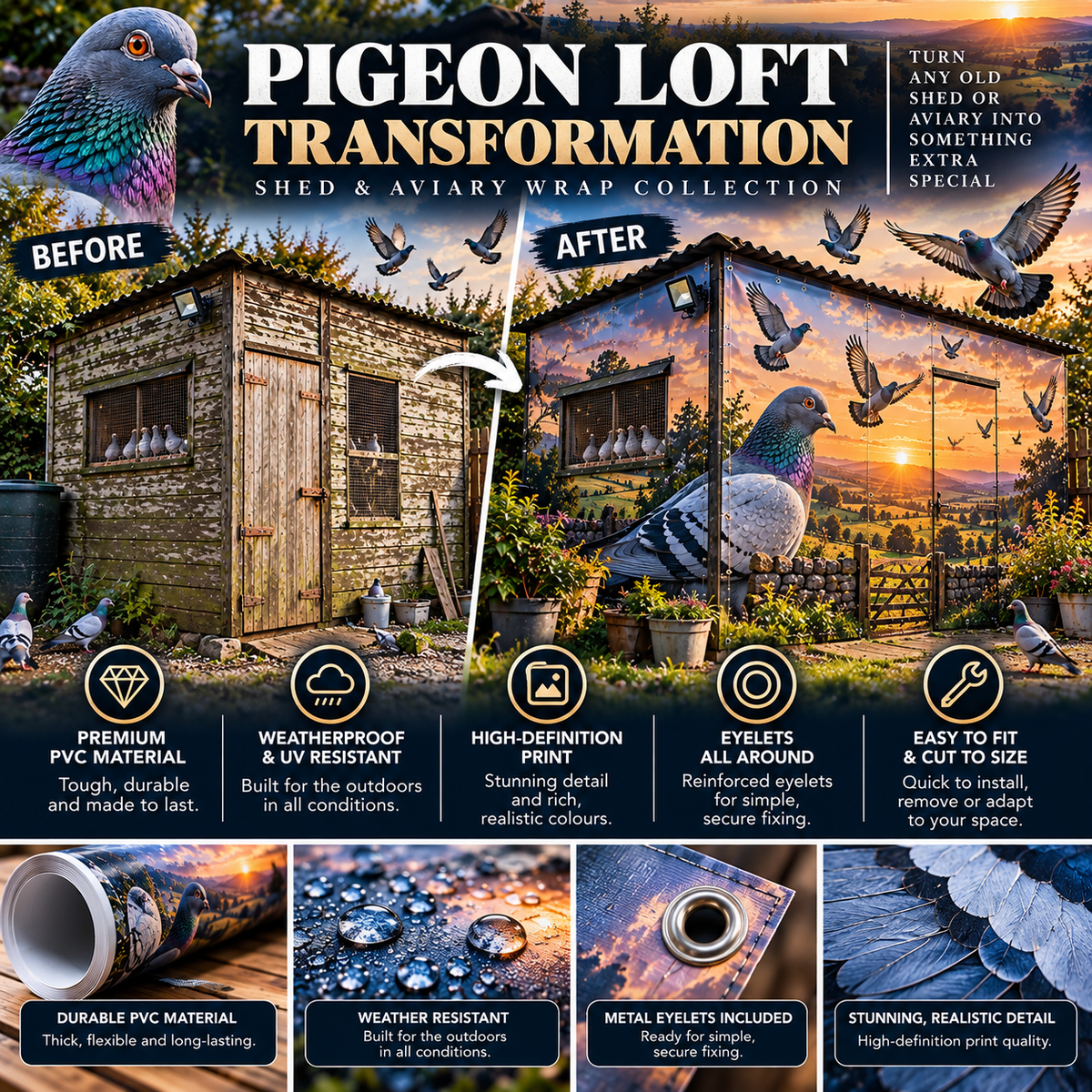 Pigeon Loft Transformation Outdoor Wrap