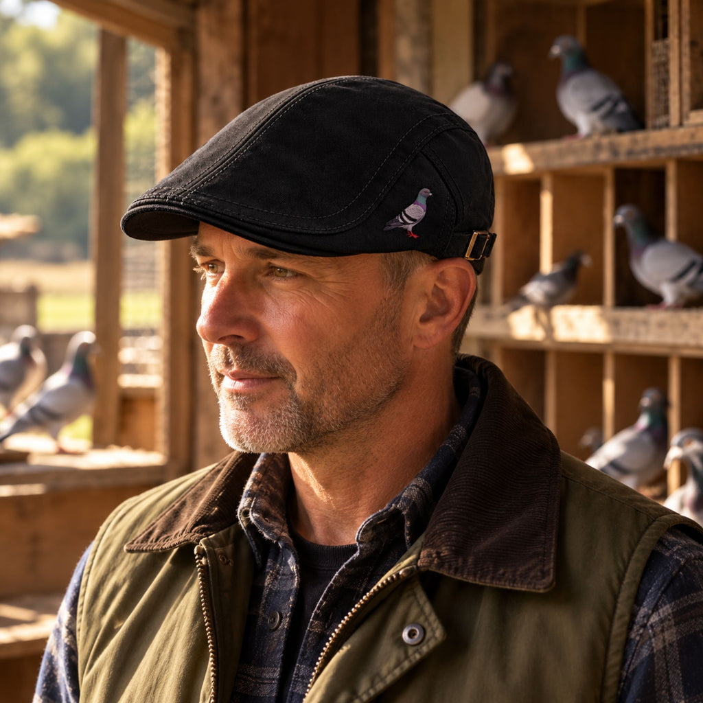 Racing Pigeon Ivy Flat Cap – Classic Design | Choose Your Pigeon