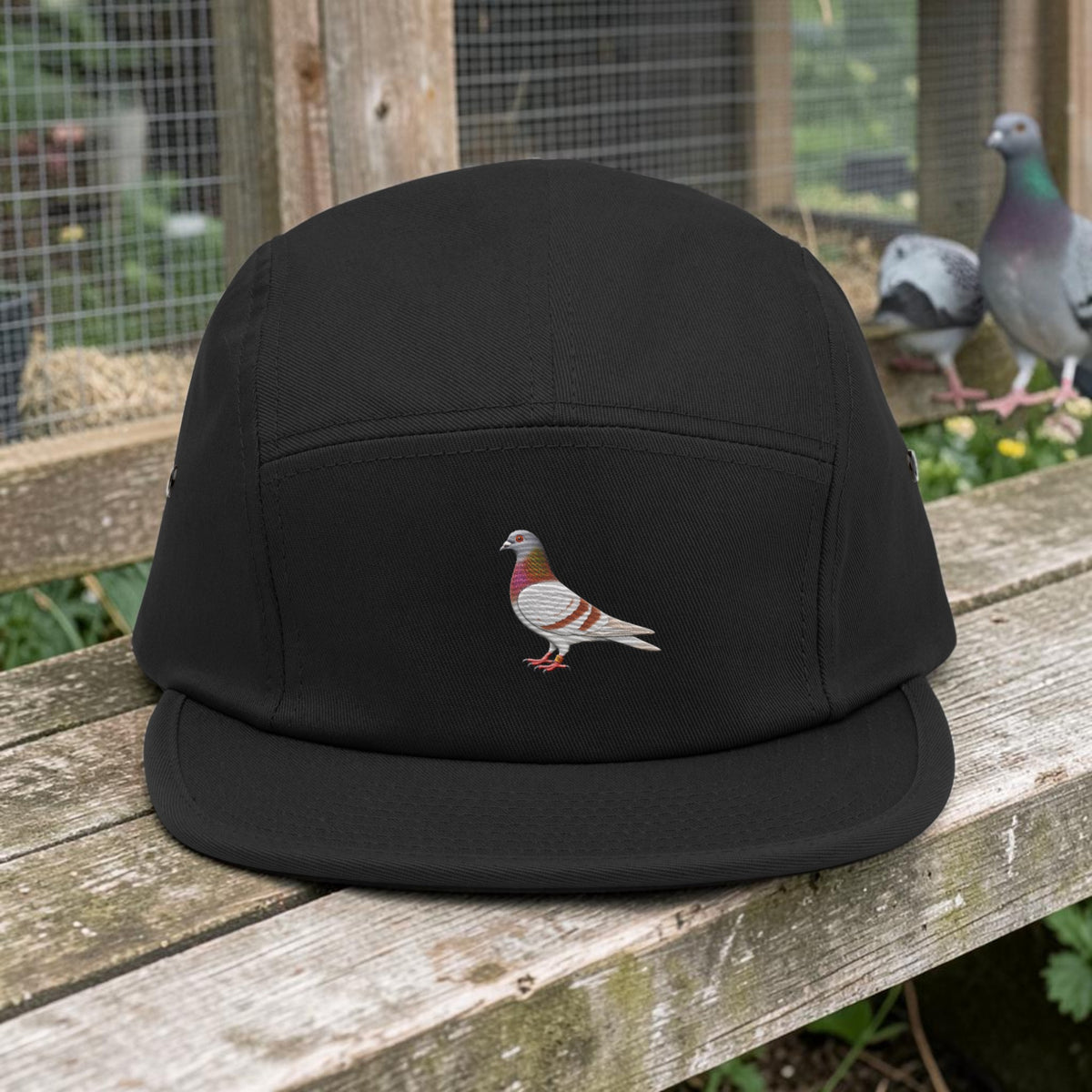 Red Bar Classic Embroidered 5-Panel Cap
