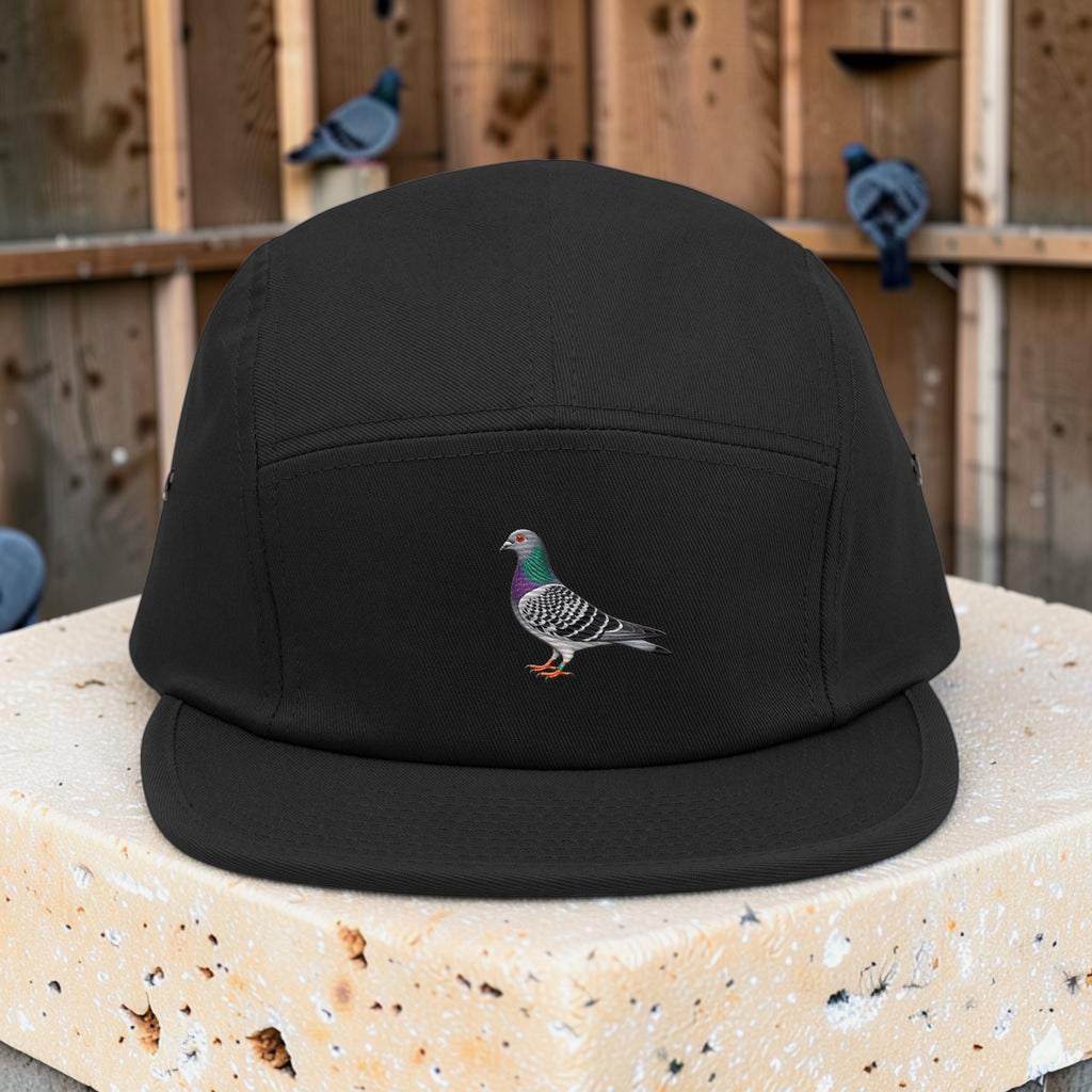 Blue Bar Classic — Racing Pigeon Embroidered 5-Panel Cap