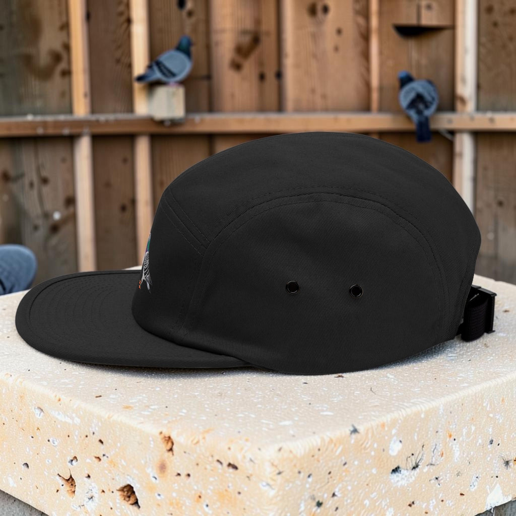 Blue Bar Classic — Racing Pigeon Embroidered 5-Panel Cap