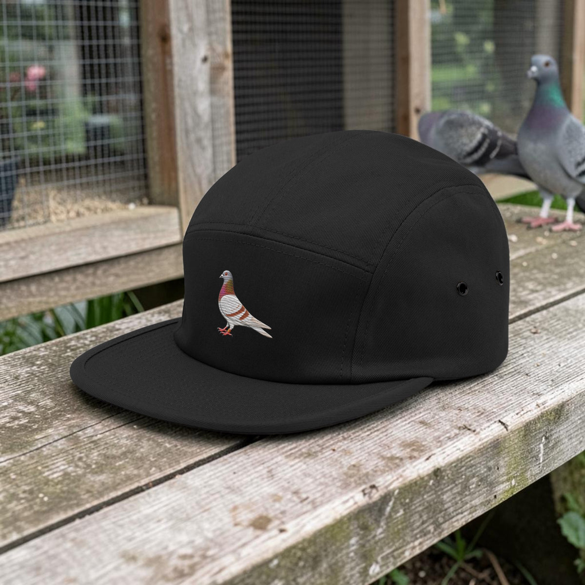 Red Bar Classic Embroidered 5-Panel Cap