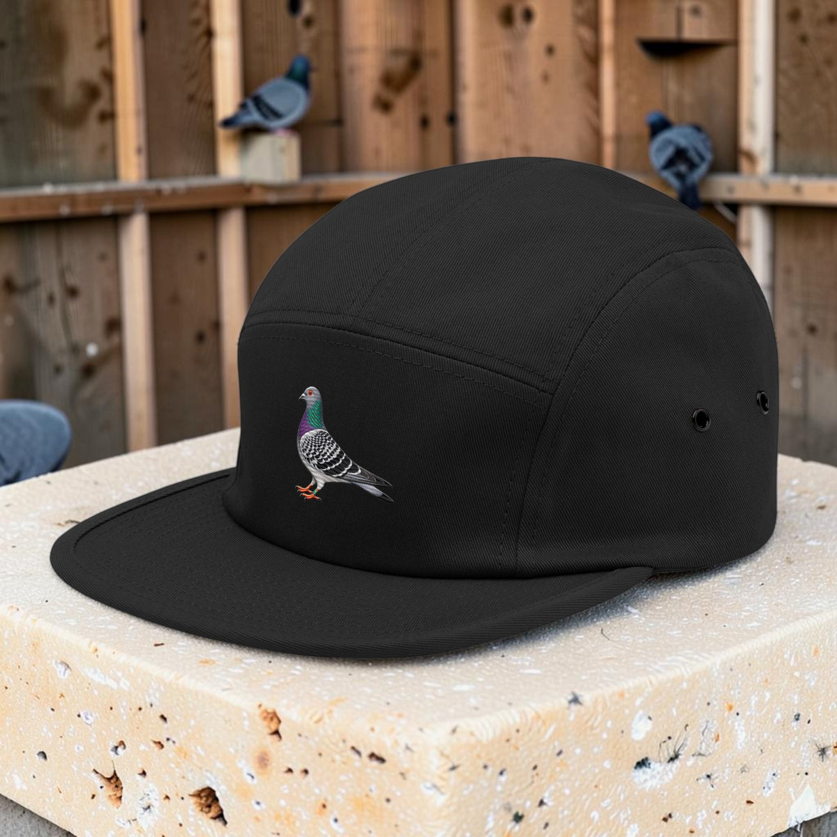 Blue Bar Classic — Racing Pigeon Embroidered 5-Panel Cap