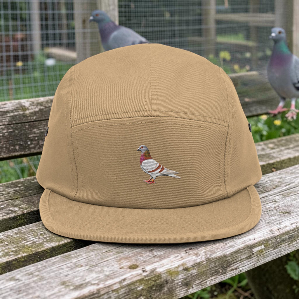 Red Bar Classic Embroidered 5-Panel Cap