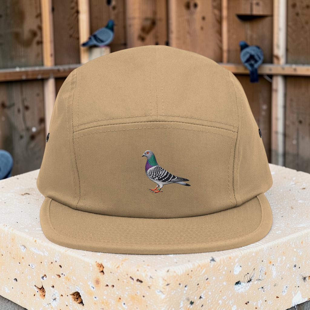 Blue Bar Classic — Racing Pigeon Embroidered 5-Panel Cap