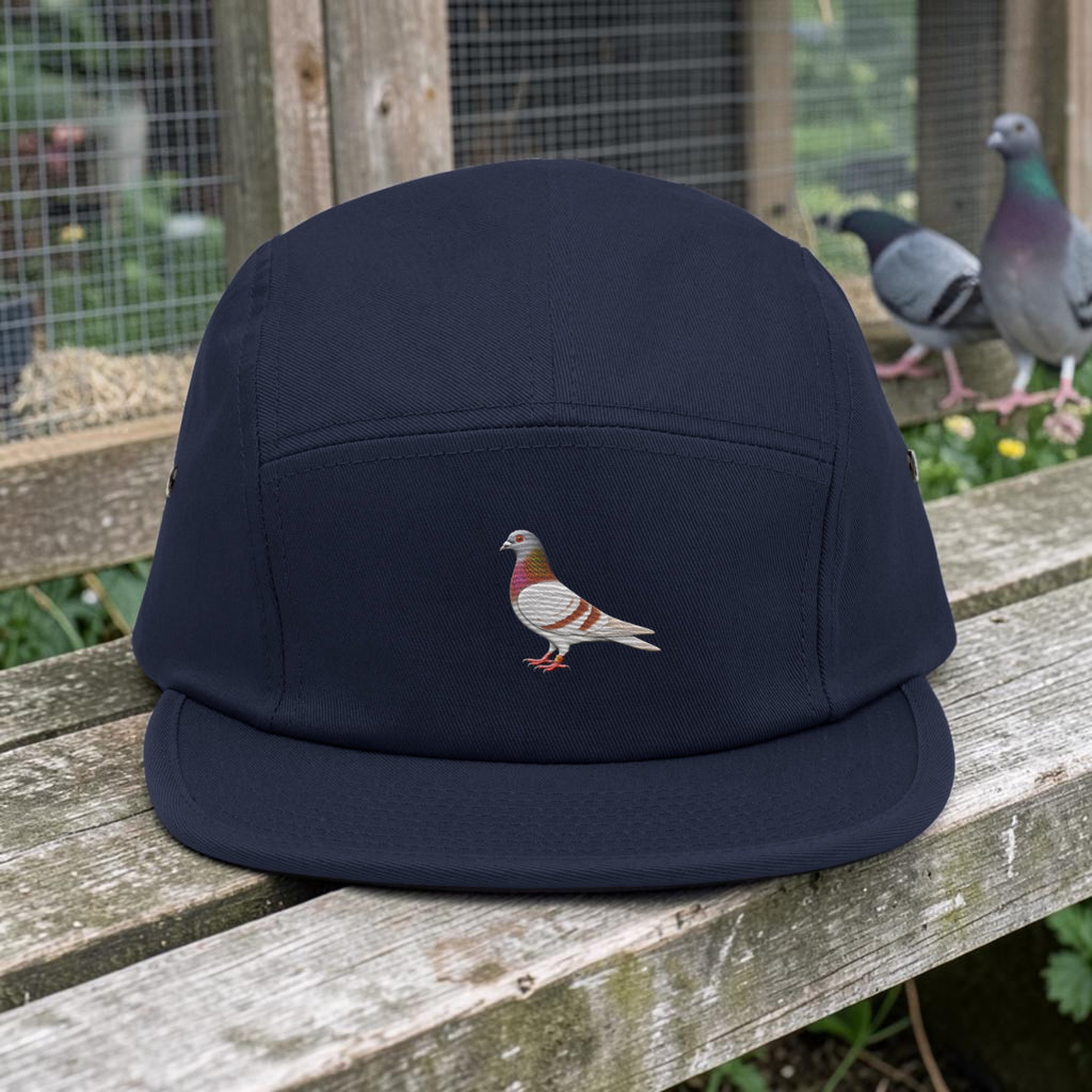 Red Bar Classic Embroidered 5-Panel Cap