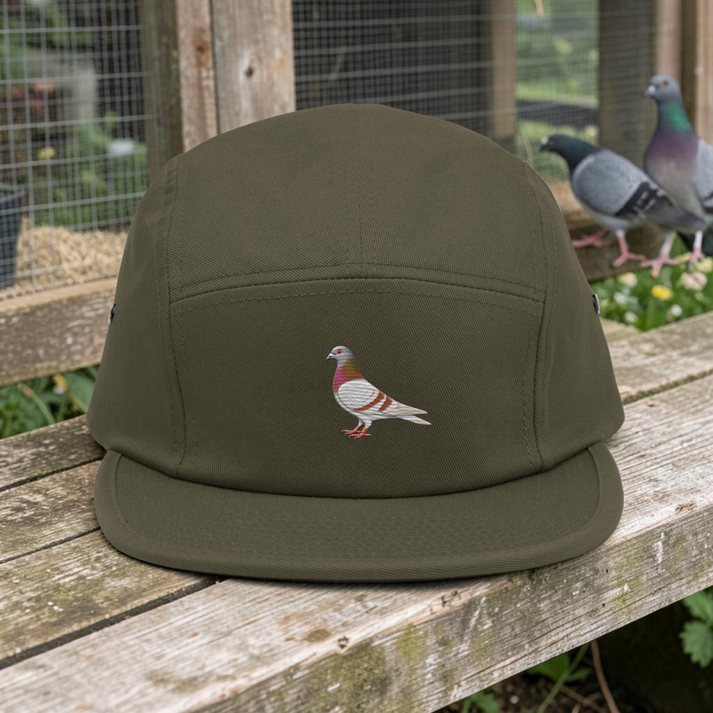 Red Bar Classic Embroidered 5-Panel Cap