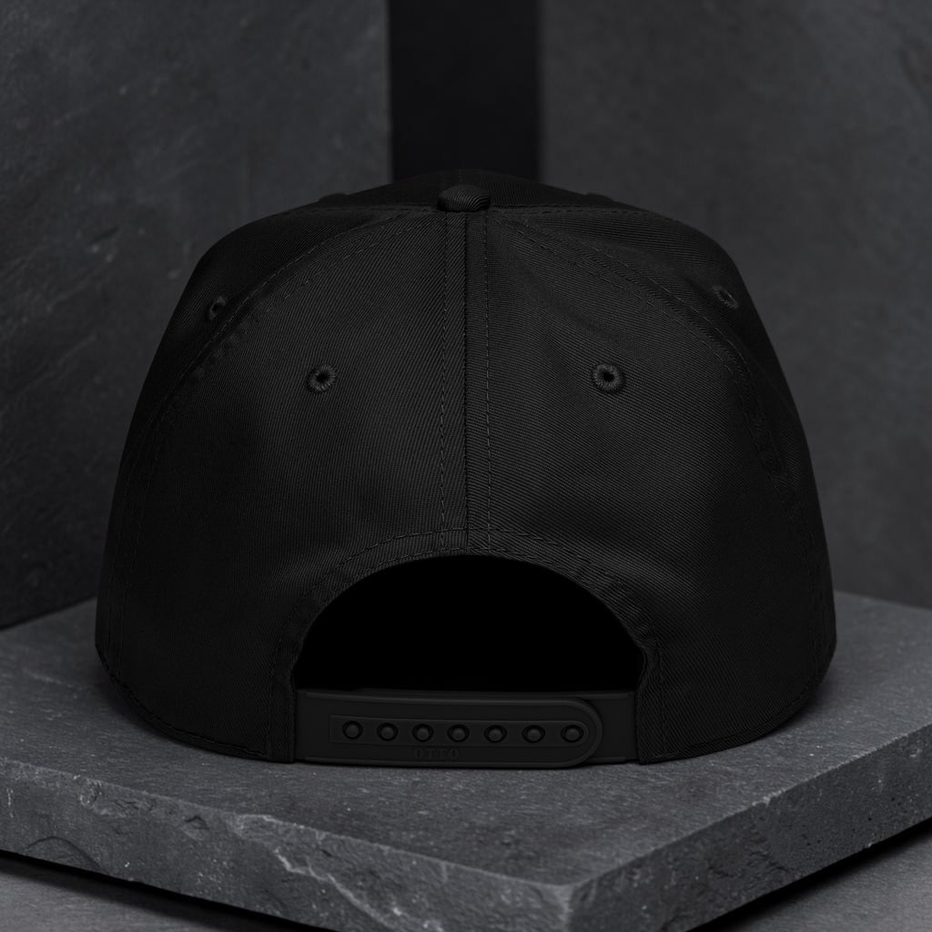 Blue Chequer Eye Backdrop 5-Panel Cap
