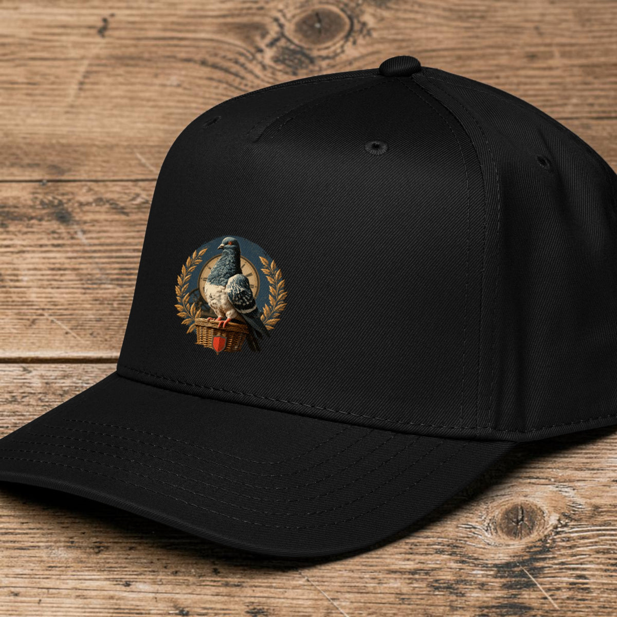 Racing Pigeon Heritage Crest 5-Panel Cap