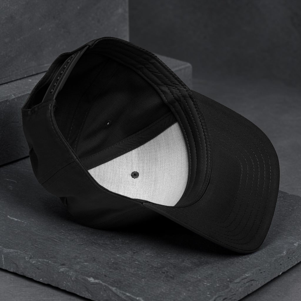 Blue Chequer Eye Backdrop 5-Panel Cap