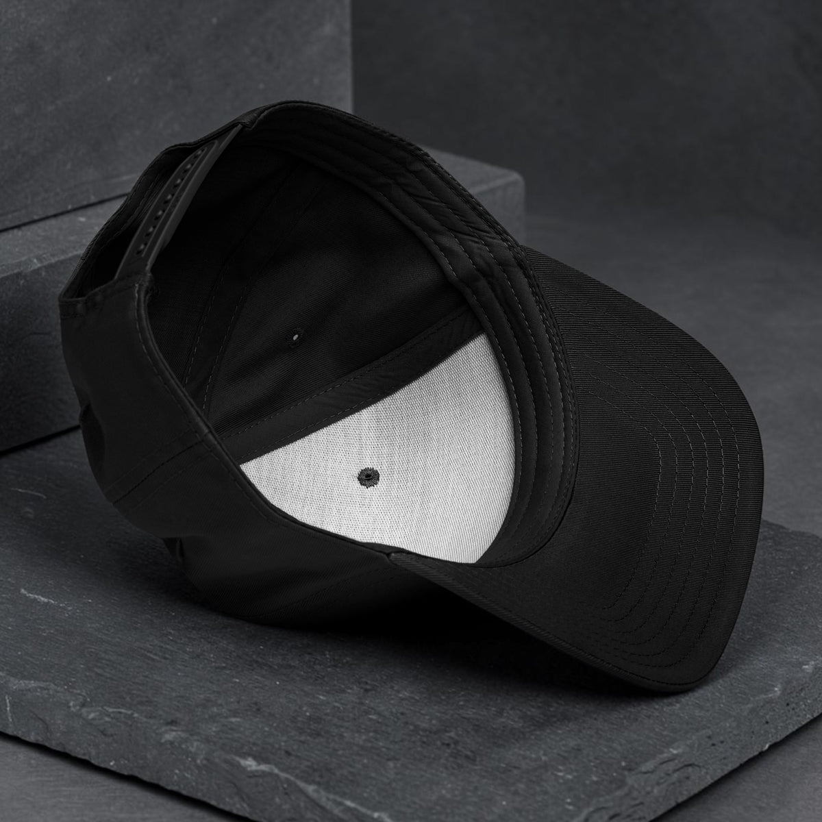 Blue Chequer Eye Backdrop 5-Panel Cap