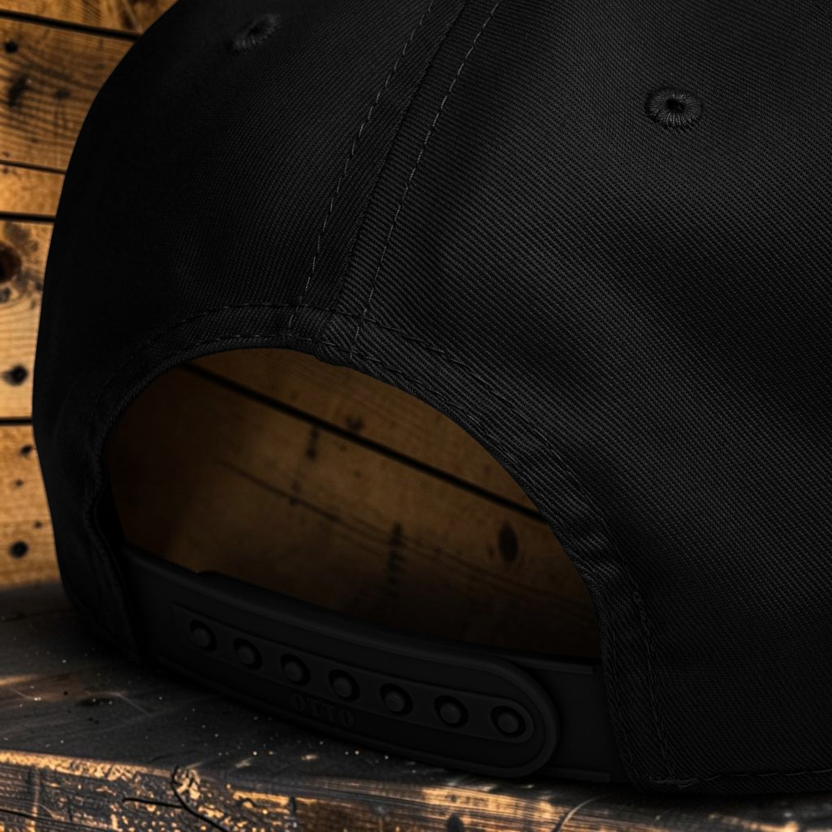 Bird Lounge Minimal 5-Panel Cap — Black