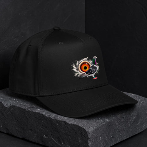 Blue Chequer Eye Backdrop 5-Panel Cap