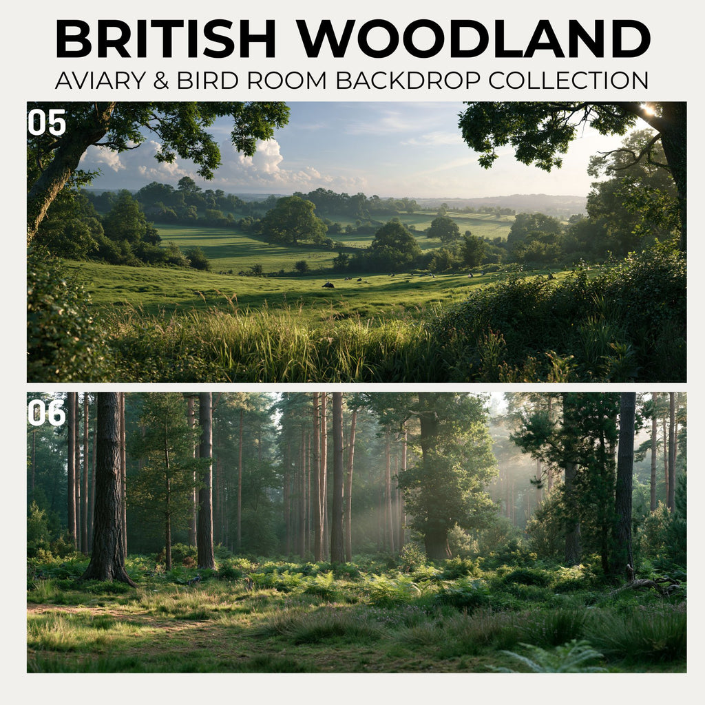 British Woodland — Aviary & Bird Room Backdrop Collection