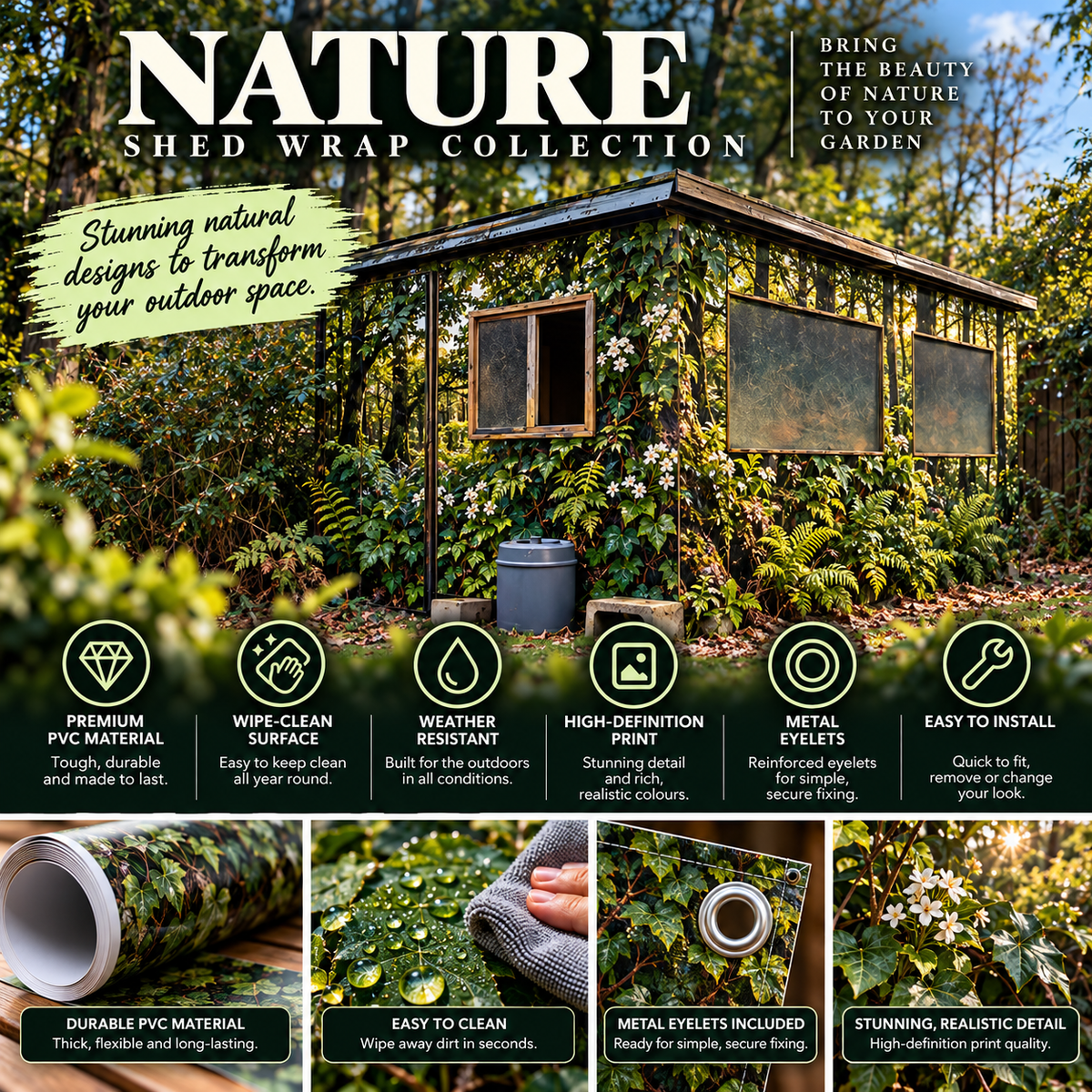 Nature Shed Outdoor Wrap Collection