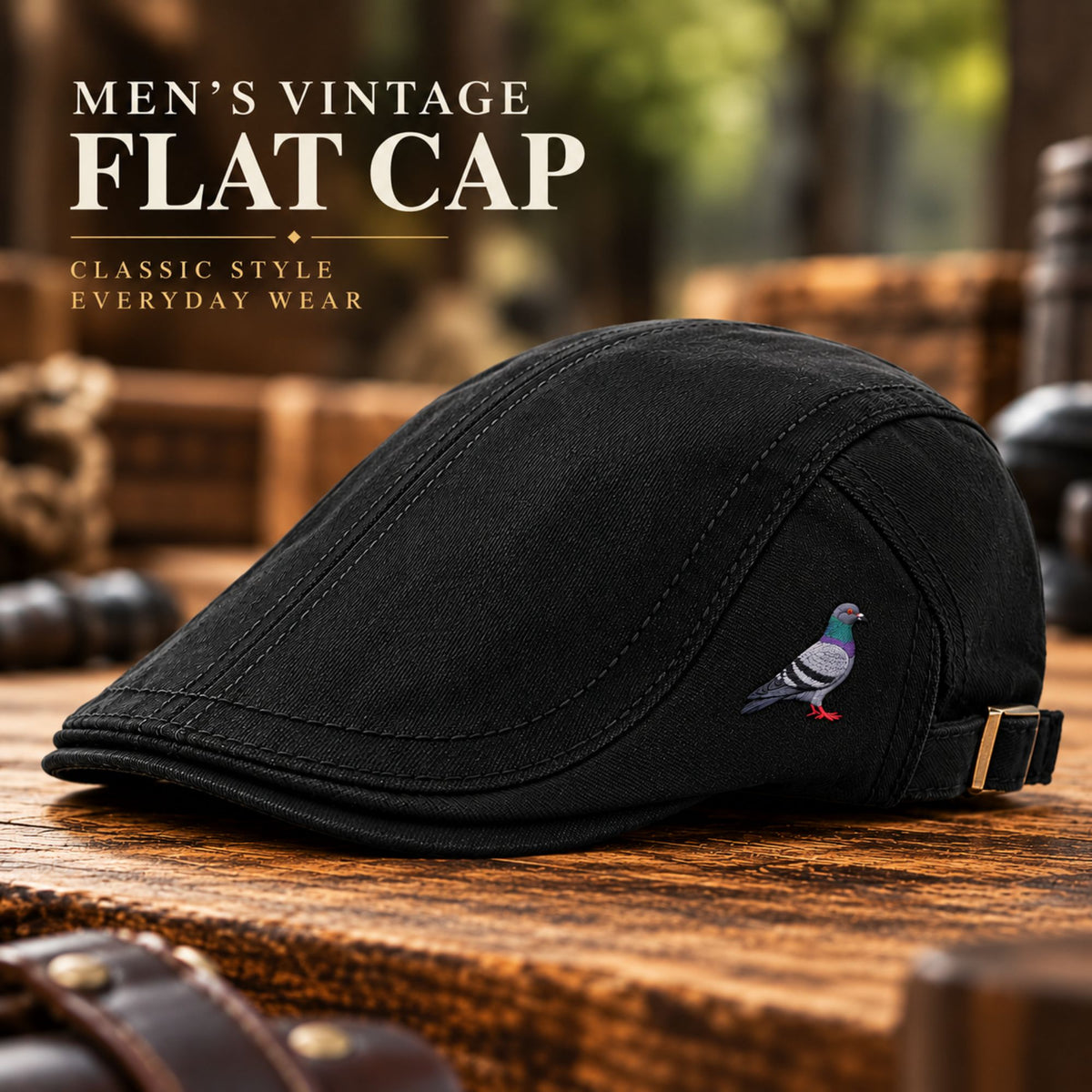 Racing Pigeon Ivy Flat Cap – Classic Design | Choose Your Pigeon