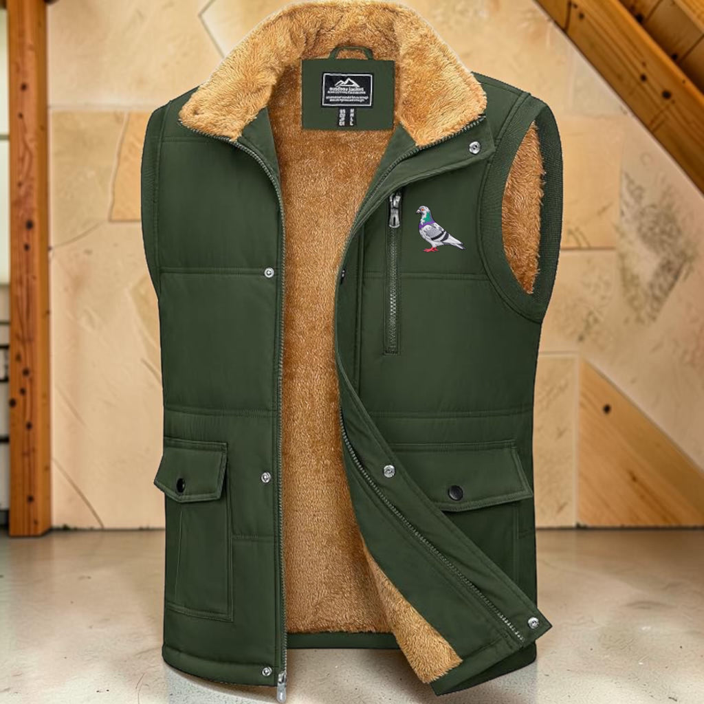 Premium Pigeon Fancier Winter Gilet – Fleece Lined | Choose Your Pigeon