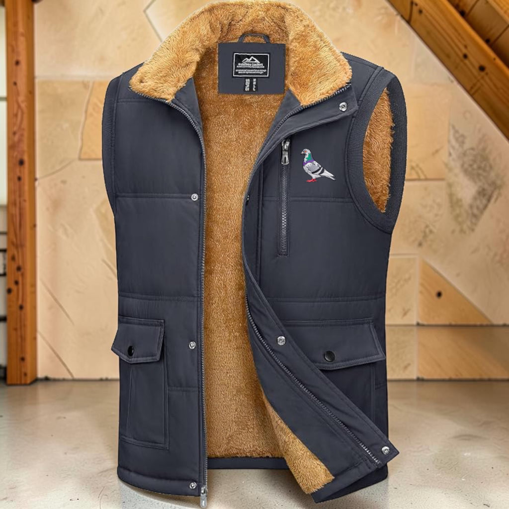 Premium Pigeon Fancier Winter Gilet – Fleece Lined | Choose Your Pigeon