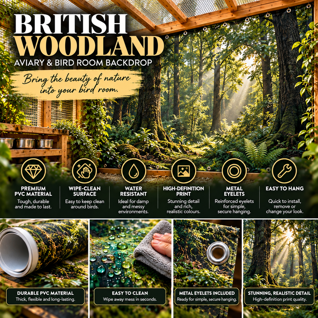 British Woodland — Aviary & Bird Room Backdrop Collection