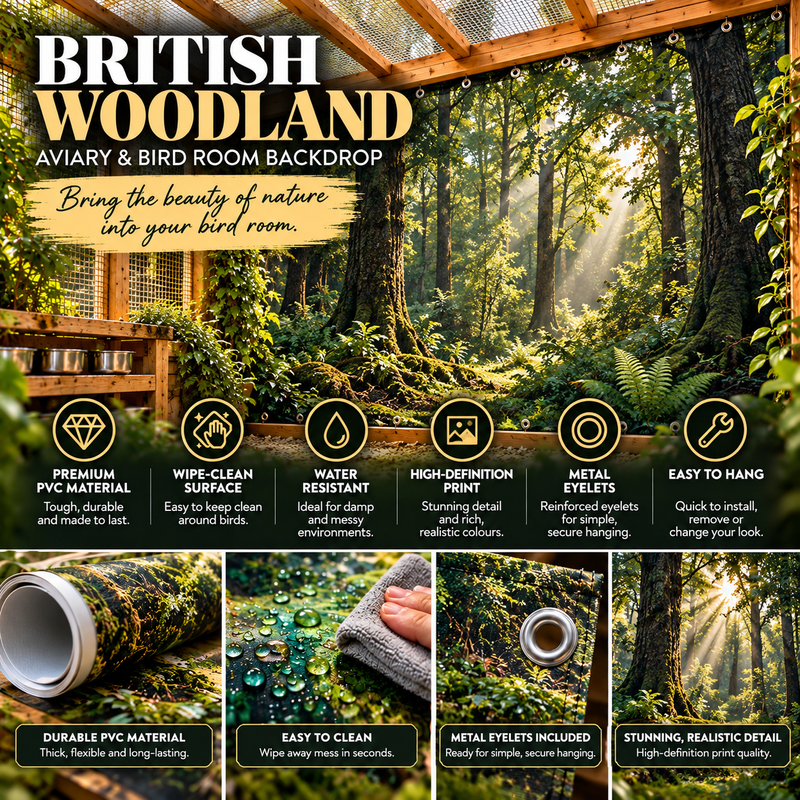 British Woodland — Aviary & Bird Room Backdrop Collection