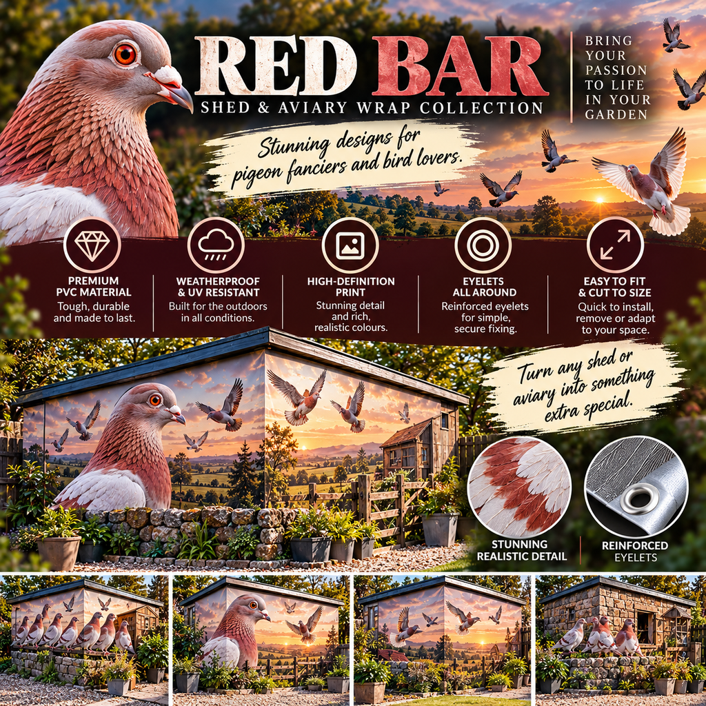 Red Bar Pigeon Outdoor Wrap Collection