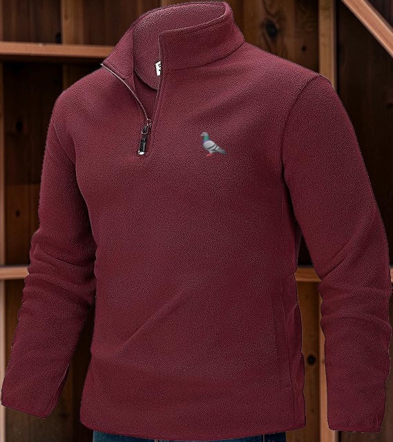 Racing Pigeon Quarter-Zip Fleece | Choose Your Pigeon