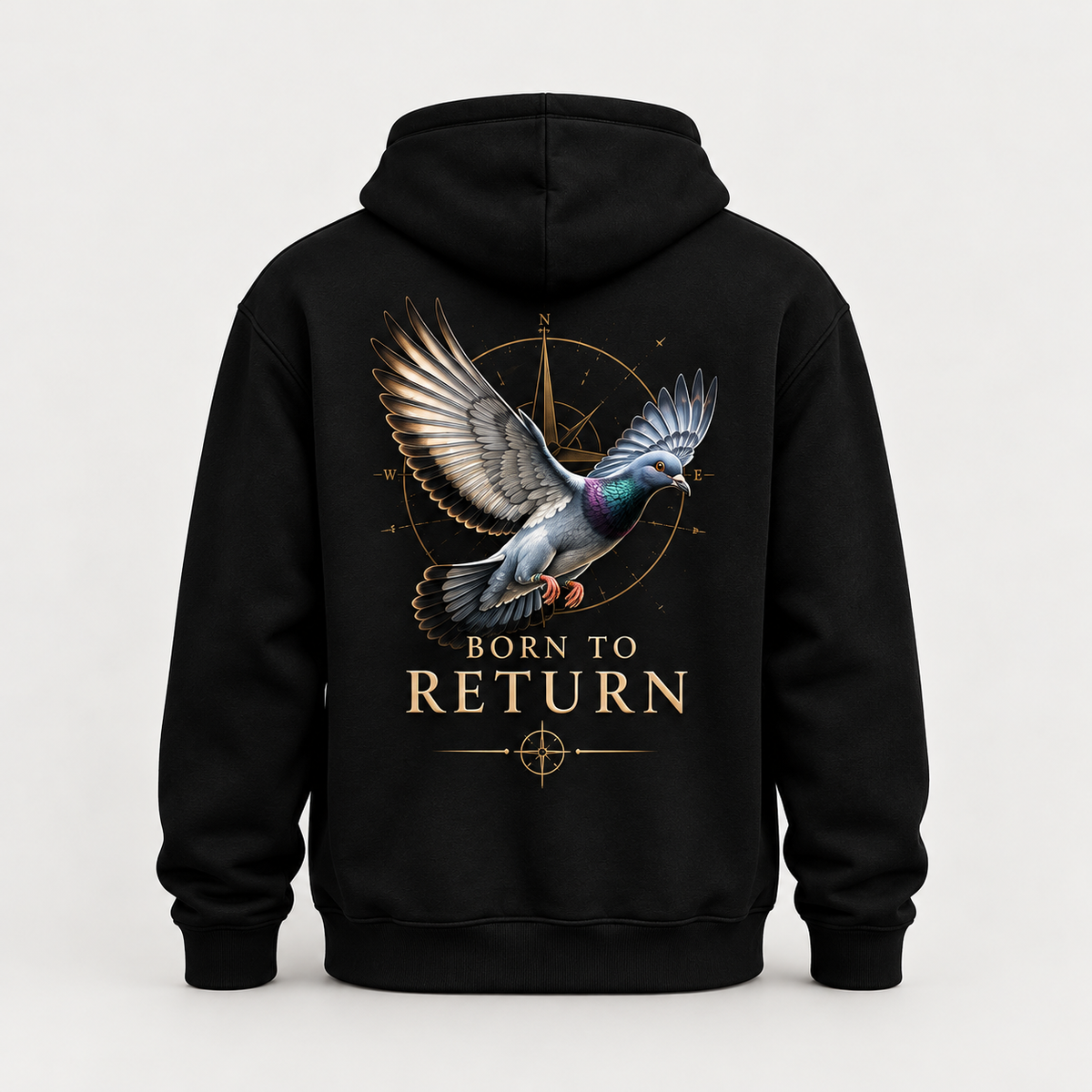 Born to Return — Flying Pigeon — Racing Pigeon Hoodie – product image | Bird Folk